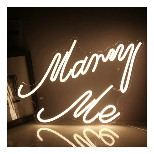 Letreros Led De Neón Wanxing Marry Me, Alimentados Por Usb,