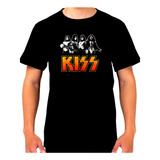 Remera Kiss Rock Banda Recital 959 Dtg Minos