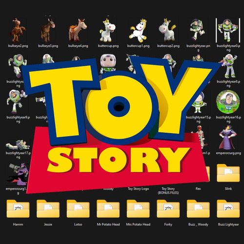 Vectores / Plantilla Editable/ Toy Story Disney