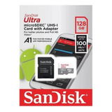 Memoria Micro Sd Sandisk Ultra 128gb Clase 10 80mb/s Hd