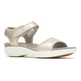 Sandalia Cuero Mujer Dorri Qtr Strap Dorado Hush Puppies