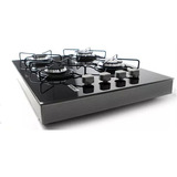 Cooktop Win 4 Bocas De Sobrepor Acend. Manual Preto