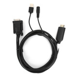 Adaptador Convertidor Hdmi A Vga Transformador Digital A Ana