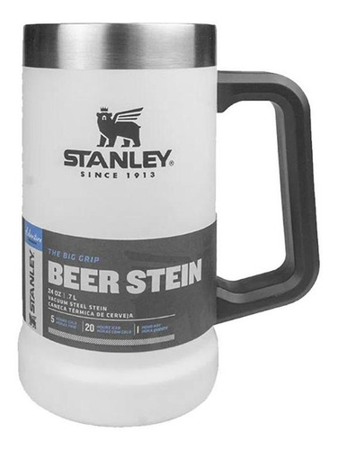 Caneca Térmica Stanley Beer Stein Matte Branca 710ml