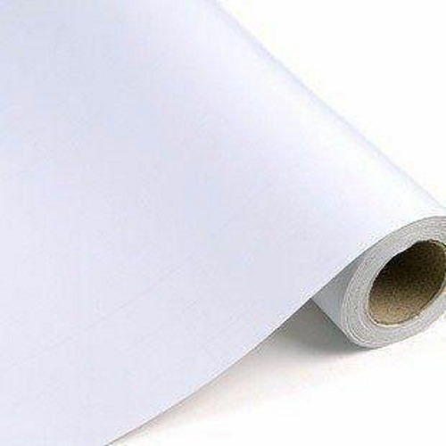 Papel Adesivo Contact Branco Fosco Lavável 45cm X 10 Metros