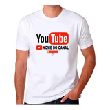 Camiseta Personalizada Com Nome Do Canal Youtube