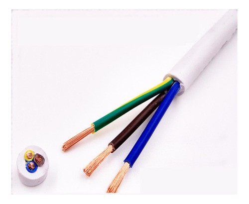 Cable De Cobre Blanco Con Revestimiento Suave, 18/20/17awg