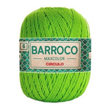 Barbante Barroco Maxcolor 6 Fios 400gr Linha Crochê Colorida Cor Hortaliça