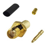 Conector Sma Hembra Crimp Rg-174 R/p - Bajo Ruido Iu