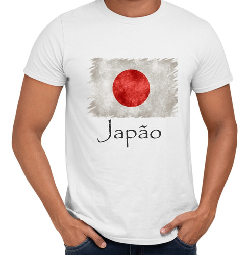 Camisa Japão Bandeira País Ásia Oriente 