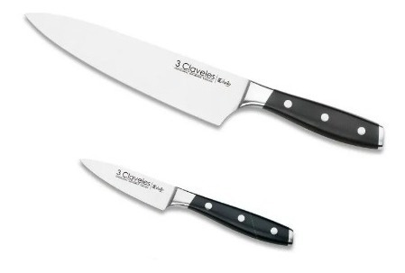 Set Cuchillo Profesional 3 Claveles Toledo X2 (chef+oficio)