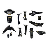 Kit Cachas Plasticos Completo Honda Wave Nf 100 Negro Mil