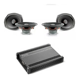 Paquete Focal 4 Bocinas Coaxiales 6x9+amplificador 4ch Focal