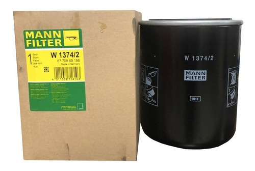 W 1374/2 Filtro Aceite Hidraulico Mann Filter