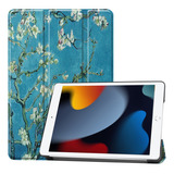 Funda Smart Case Para iPad 10.2 7a 8a Y 9a Gen. Flores