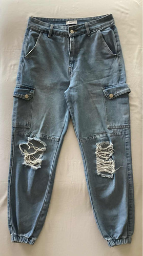 Forever21. Divino Jean Cargo Destroyed. Talle 26 #vc