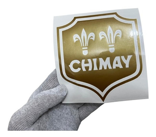 Adesivo Cerveja Chimay Gold Logo Em Recorte Eletrônico