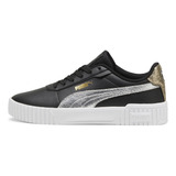 Zapatilla Puma Carina 2.0 Metallic Shine Negro Mujer