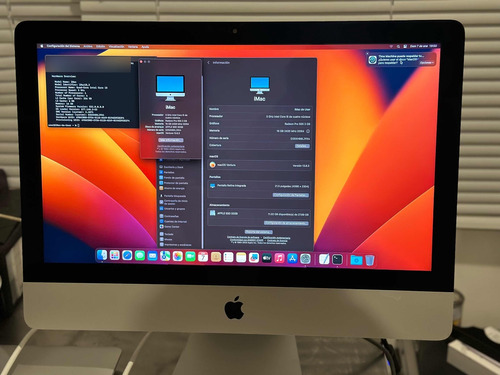 iMac 21.5 4k I5-7400 4c 3ghz 16gb 32gb+1tb Radeon Pro 555