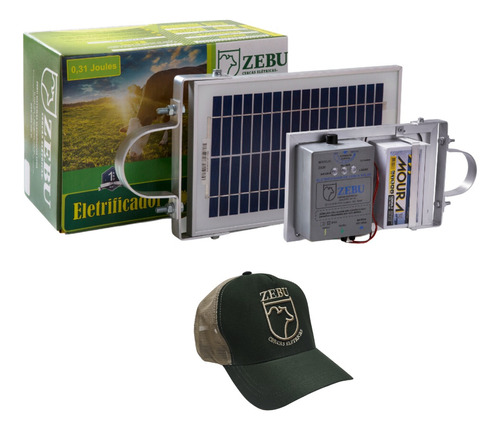 Cerca Elétrica Rural Kit Eletrificador Solar 35km Zs20bi