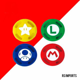 Grip Protetora Borrachinha Analogico Super Mario Switch