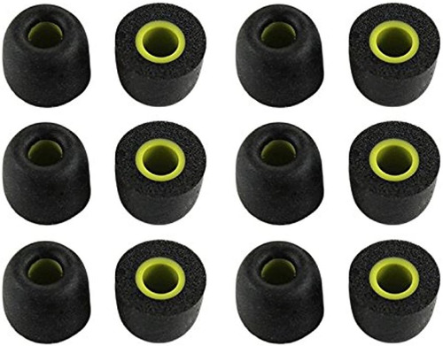 Zotech 6 Pair Memory Foam Replacement Auriculares Ear Tips P