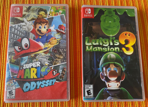 Juegos Luigis Mansion 3 + Mario Oddysey Nintendo Switch