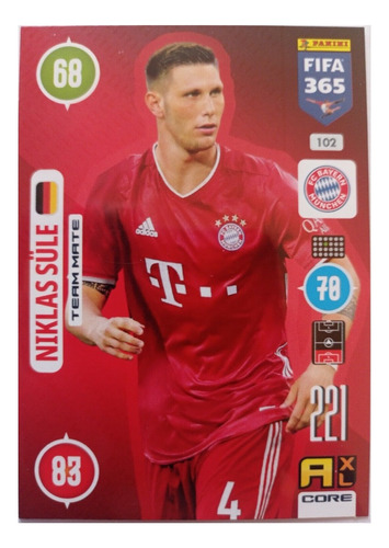 Carta Adrenalyn Xl Fifa 365 2021 / Niklas Sule 102