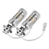 Duokon 2pcs H1 H3 16 Smd Car Fog Light 12v-24v 80w 1400lm Ca