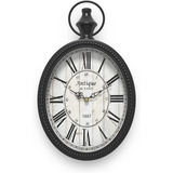 Reloj De Pared Ovalado Retro, Diseño Anticuado Antiguo