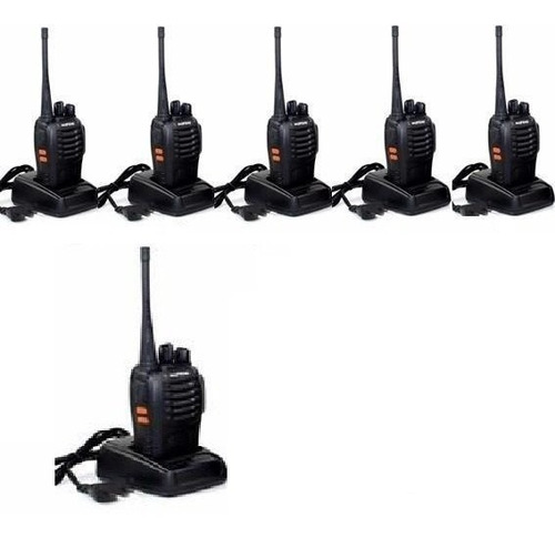 Pack 6 Radio Transmisor Baofeng Modelo Bf­888s Walkie Talkie