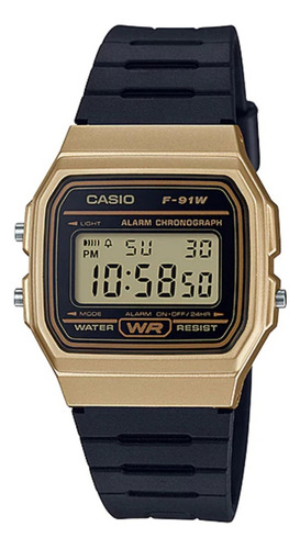 Reloj Casio F91wm Vintage Alarm Crono Luz Calendario Wr.