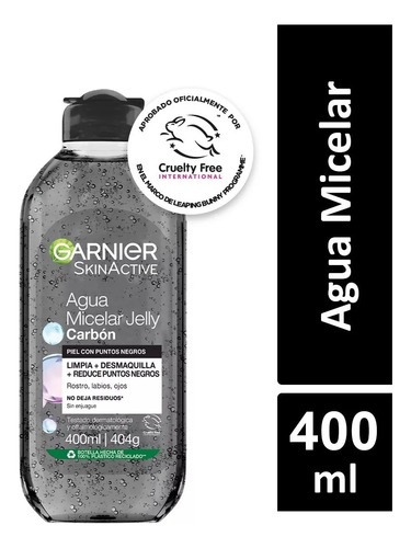 Agua Micelar Garnier De Carbón 400 Ml