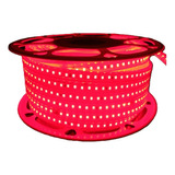 Manguera Led 25m Luz Roja 2835 110v Exterior 120leds X Mto