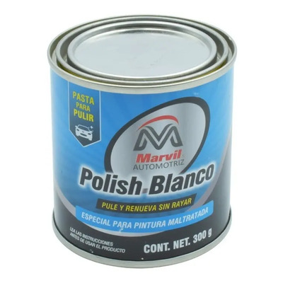 Pasta Pulidora Marvil Polish Blanco Acabado Mate 300g | MercadoLibre