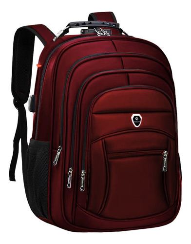 Mochila Escolar You Ti Unissex Mochila  Escolar Anti Furto Cor Vermelho  Design Lisa 40l