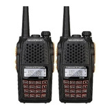 Kit 2 Radio Ht Walk Talk Dual Band Uhf Vhf Fm Baofeng Uv-6r 