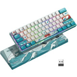 Teclado Hitime Xvx M61, Mecánnico, Inalámbrico, Jugador,  Aa