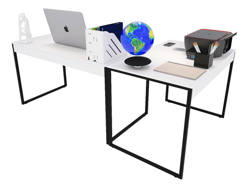 Escrivaninha Mesa Pc Em L - 3  Opções De Cores 120x90 