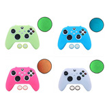 Capa Silicone Controle Xbox Serie S X Brilhante + Par Grips