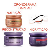 Kit Cronograma Capilar Siage Óleos, Acelera Cre E Anti Frizz