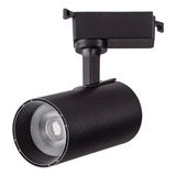 Spot Para Trilho Eletrificado Preto Led 10w Luz Quente