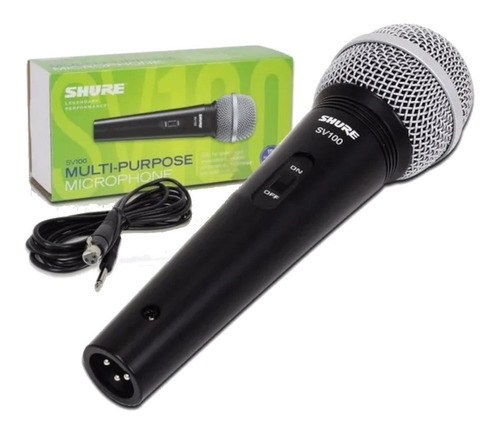 Microfone Shure Sv 100 C/cabo