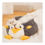 Cama De Mascotas Pinguino Con Almohada Gatos Perros Pet