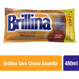 Cera Crema Piso Madera Amarilla Brillina 480ml