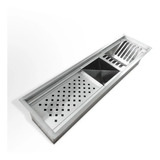 Calha 60cm Inoxidavel Área Churrasqueira Inox