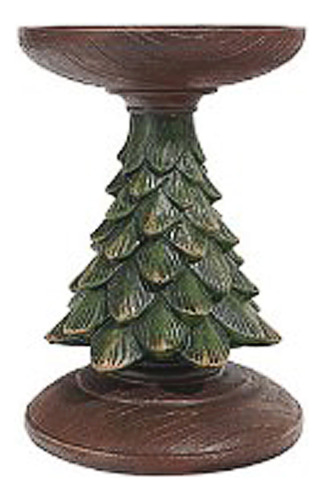 Adorno De Resina Con Base De Portavelas Para Árbol De Navida