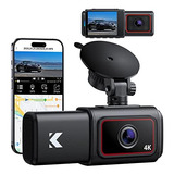 Kingslim D6 4k Dual Dash Cam - Wifi Y Gps Cámara Frontal E I