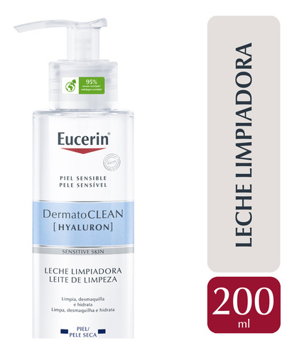 Eucerin Dermatoclean Leche Facial Limpiadora 200ml