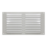 Grade De Ventilação De Alumínio Branca Itc 45x25 Cm Com Tela